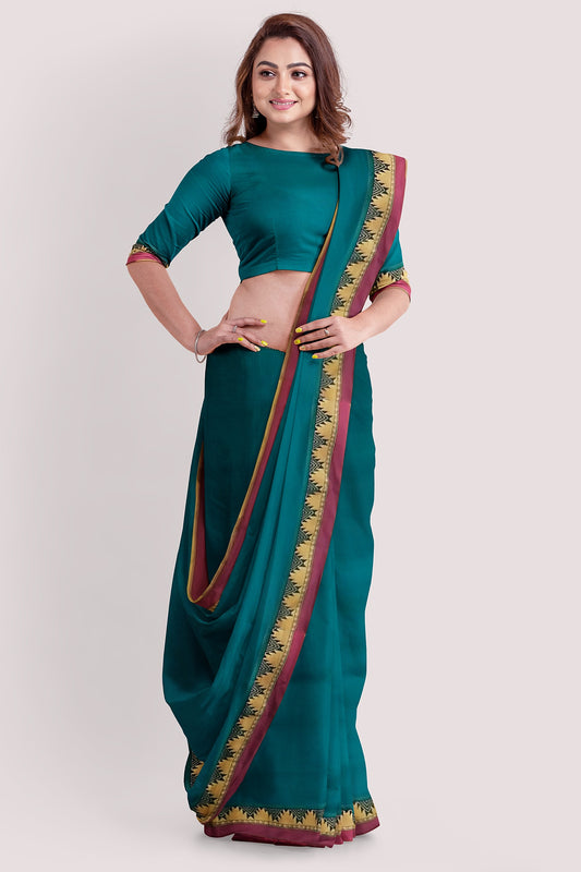IHITA South Cotton Handloom Saree