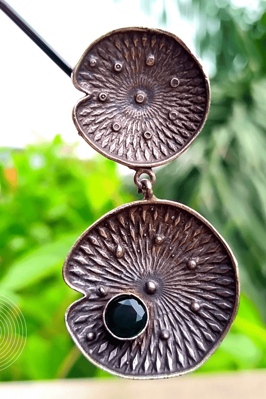 Vaidehi Silver Oxidized Jhumka