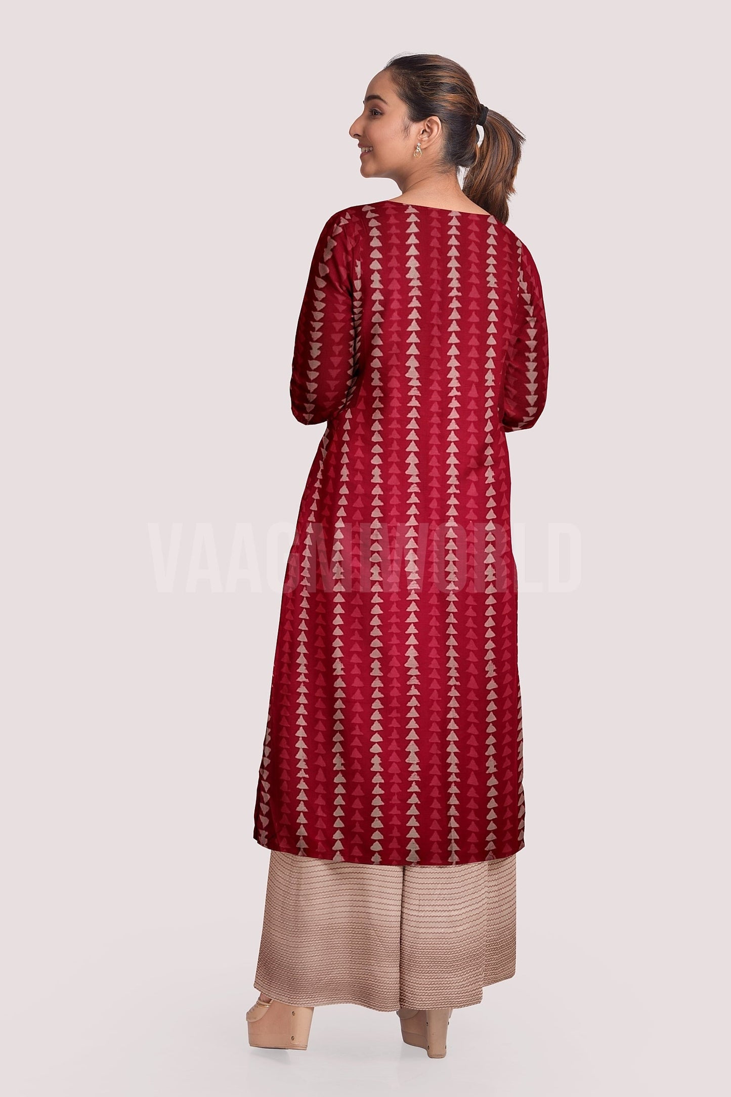 KAAVYA Blockprint Cotton Kurta Fabric