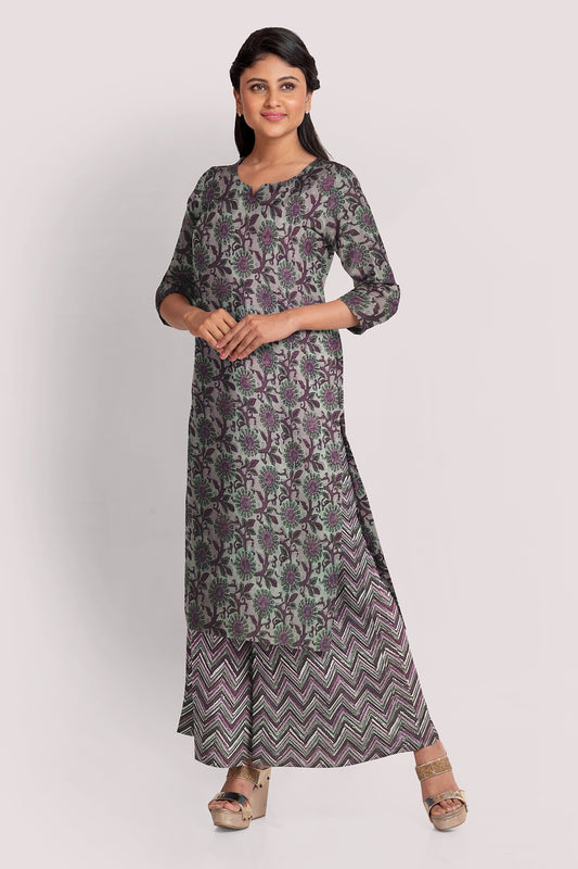 KAIRA Blockprint Cotton Suit Fabric