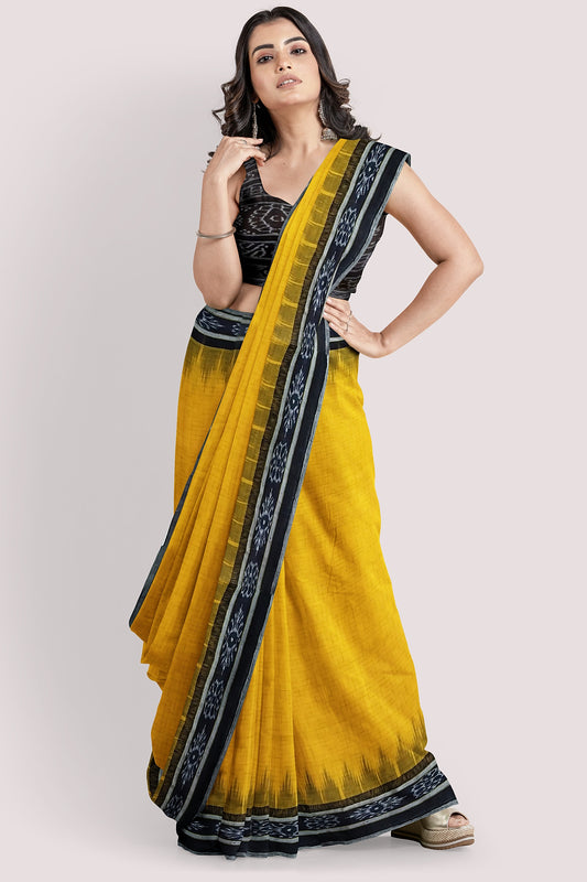 VAAGMI WORLD IKKAT PURE COTTON HANDWOVEN SAREE