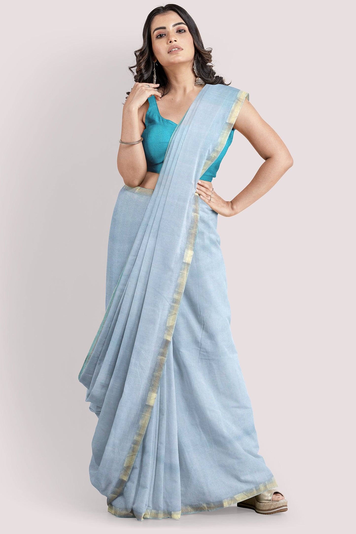 Vaagmi World Rehwa Maheshwari Silk Cotton Saree