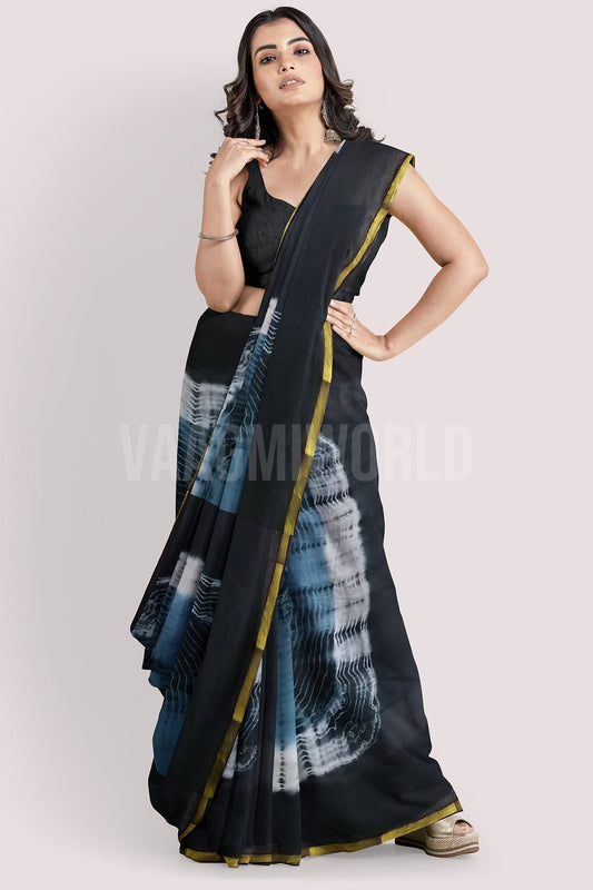 VAAGMI WORLD Mul Cotton Saree