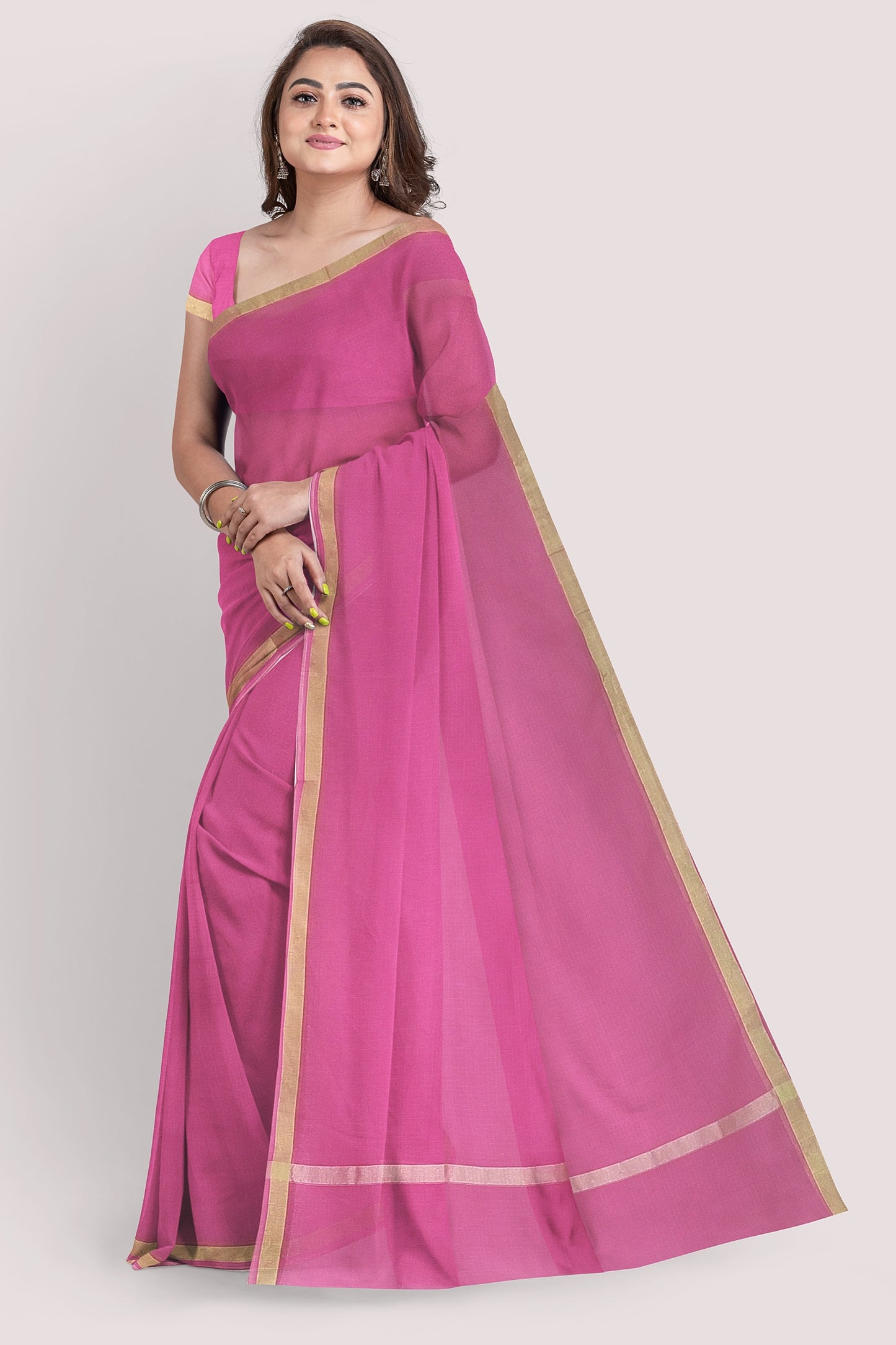 BANDHINI Cotton Kota Doria Saree