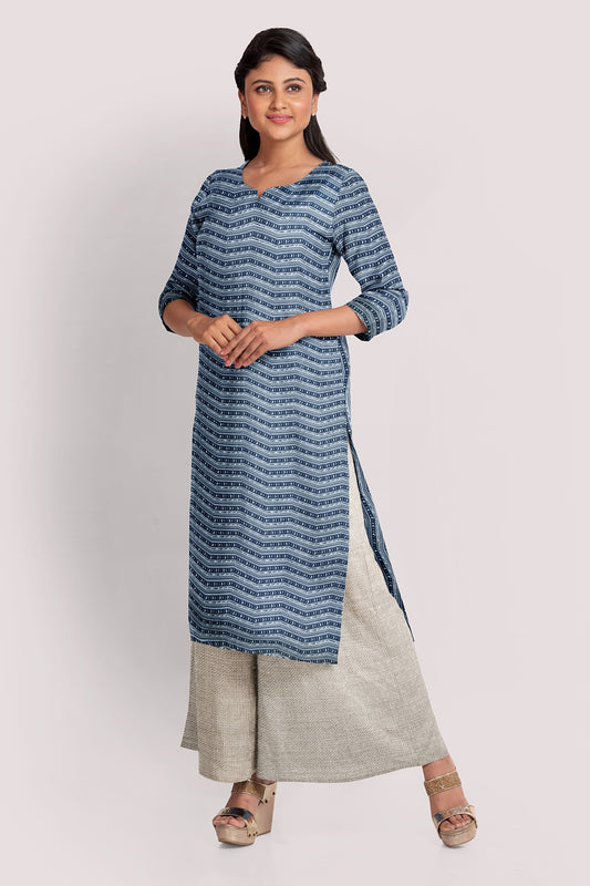 VAANI Blockprint Cotton Kurta Fabric